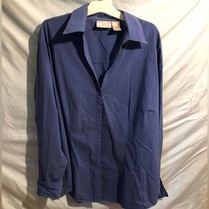 Worthington Women Stretch Button-down Blouse